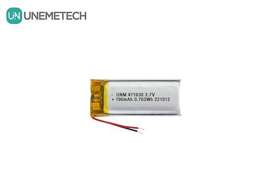 Batterie LiPo certifiée CE 471630 3,7V 190mAh Batterie Li-polymère pour électronique portable