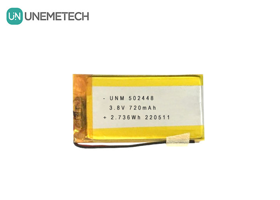 3.8V 720mAh LiPo batterie haute tension LiHV 502448 pour écouteurs Bluetooth