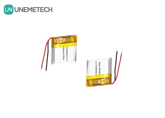 3.7V 200mAh Charge rapide Piles de batterie polymères Li-ion 802018 Pour dépilateur