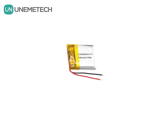 3.7V 200mAh Charge rapide Piles de batterie polymères Li-ion 802018 Pour dépilateur