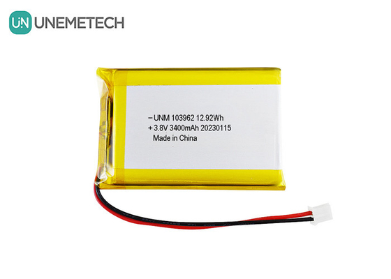Batterie Lipo haute tension 103962 3.8V 3400mAh LiHV pour appareil photo numérique