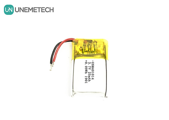 3.7V 25mAh 401014 Ultra petite batterie Lipo rechargeable pour lunettes intelligentes