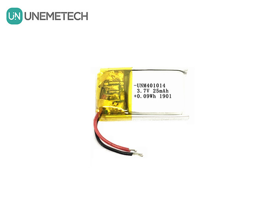 3.7V 25mAh 401014 Ultra petite batterie Lipo rechargeable pour lunettes intelligentes