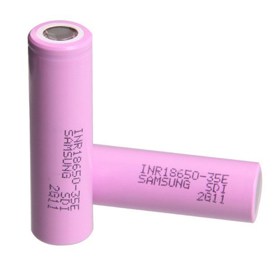 Samsung 35E 18650 Batterie 3500mAh 8A 3.6V Cellule à ions de lithium cylindrique INR18650-35E