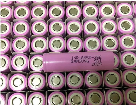 Samsung 35E 18650 Batterie 3500mAh 8A 3.6V Cellule à ions de lithium cylindrique INR18650-35E