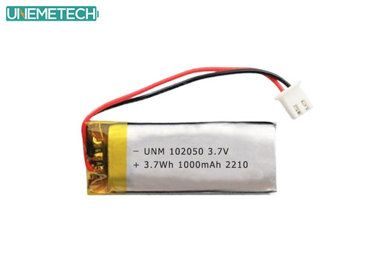 Lithium-polymère de 3,7 V à 1000 mAh avec IEC62133 approuvé