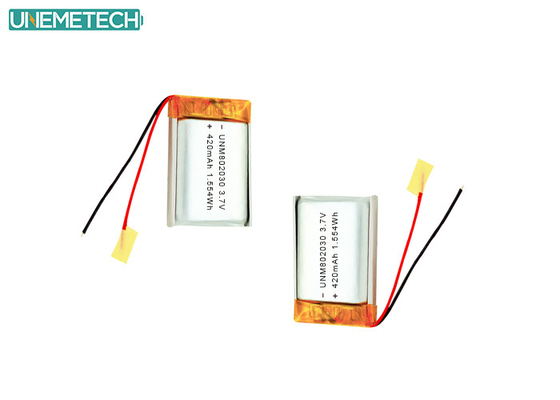 3.7V 420mAh 802030 Batterie au lithium polymère rechargeable pour appareils électroniques