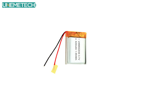 3.7V 420mAh 802030 Batterie au lithium polymère rechargeable pour appareils électroniques