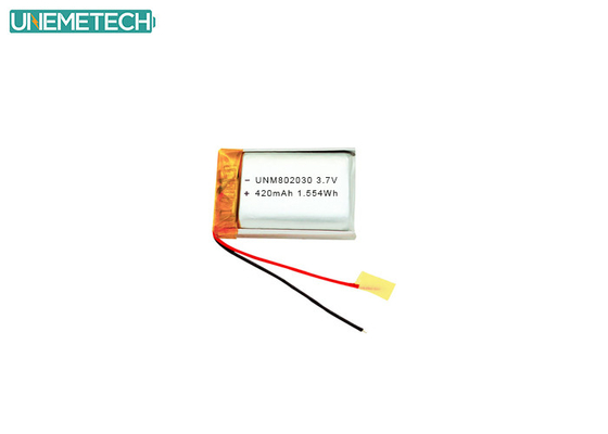 3.7V 420mAh 802030 Batterie au lithium polymère rechargeable pour appareils électroniques