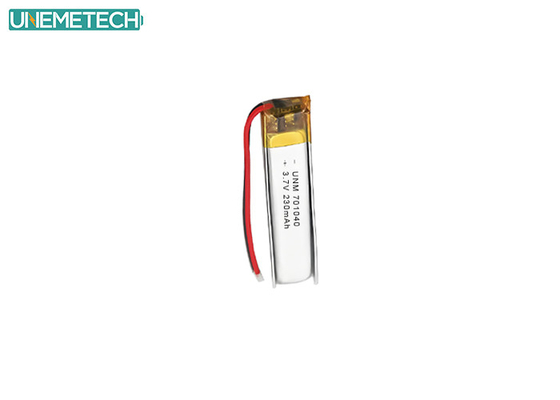 Écouteur Bluetooth Lipo Batterie 701040 3,7 V 230mAh avec CE et IEC62133 Approuvé