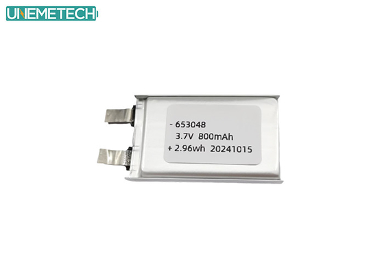 20C Taux de décharge élevé 3.7V 800mah Batterie Lipo 653048 pour l'avion RC