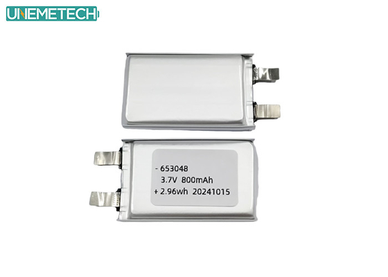 20C Taux de décharge élevé 3.7V 800mah Batterie Lipo 653048 pour l'avion RC