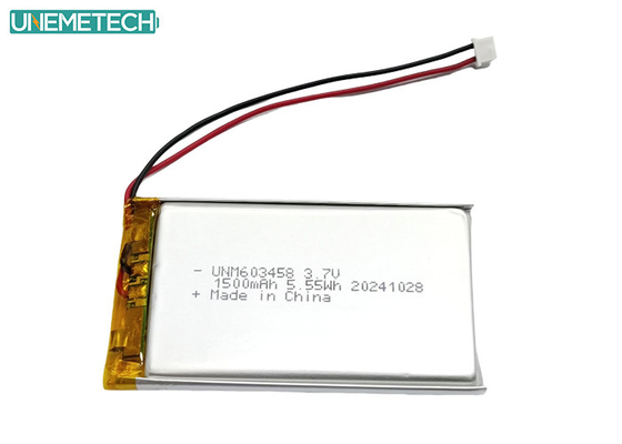 Batterie lithium-ion polymère rechargeable 603458 3.7V 1500mAh Lipo pour imprimante