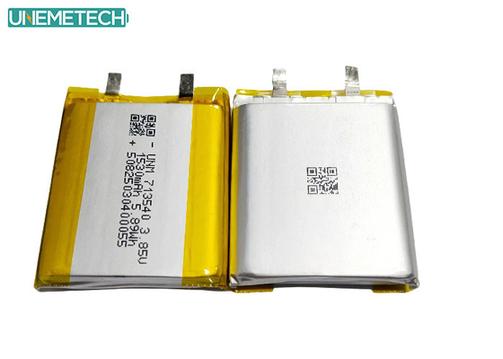 3.85V Batterie polymère au lithium haute tension 1530mAh 713540 Pour appareils médicaux